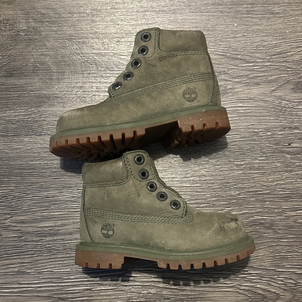 Timberland Kids Olive Boots